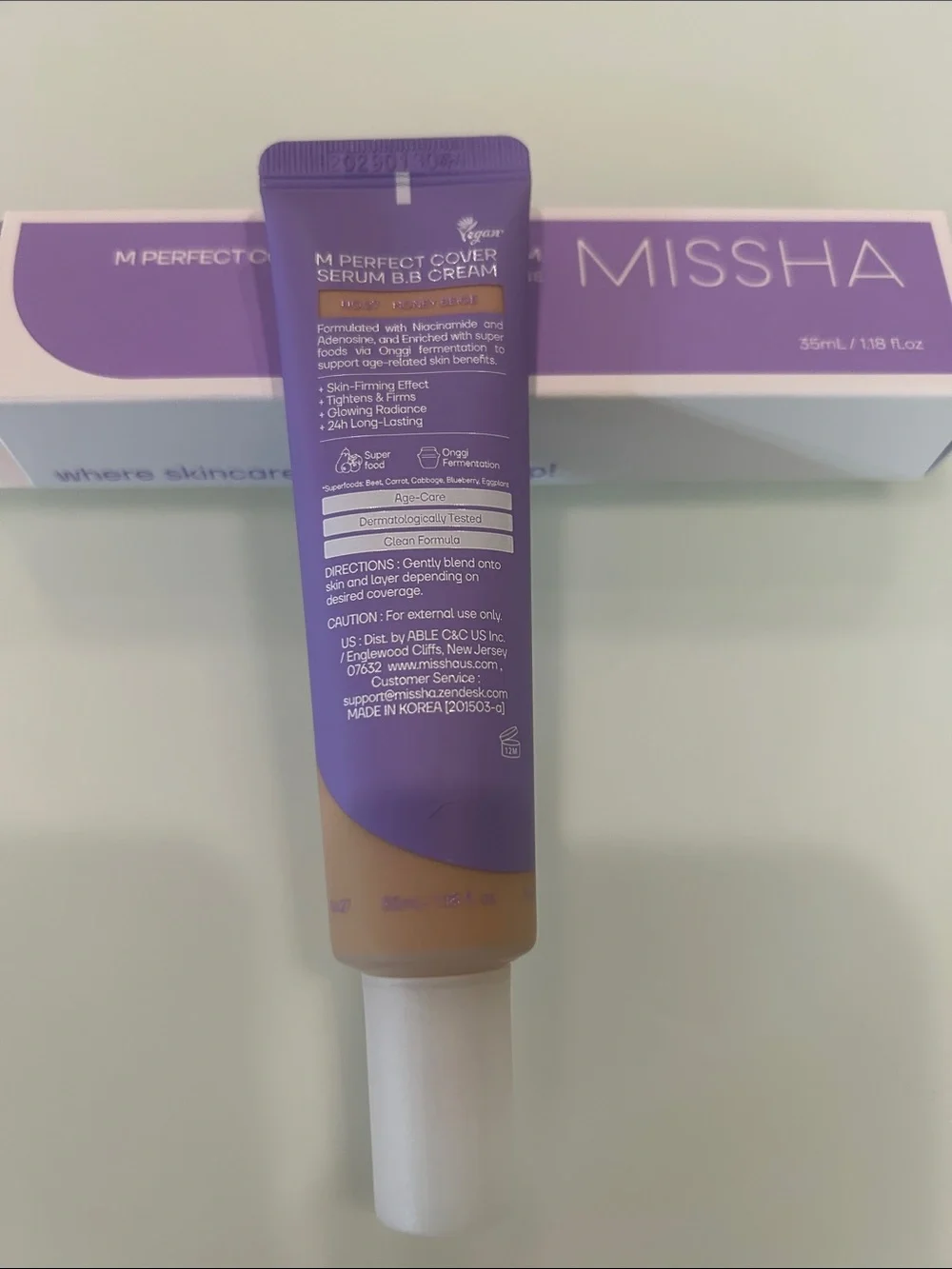 MISSHA M Perfect Cover Serum BB Cream NO 27 Honey Beige